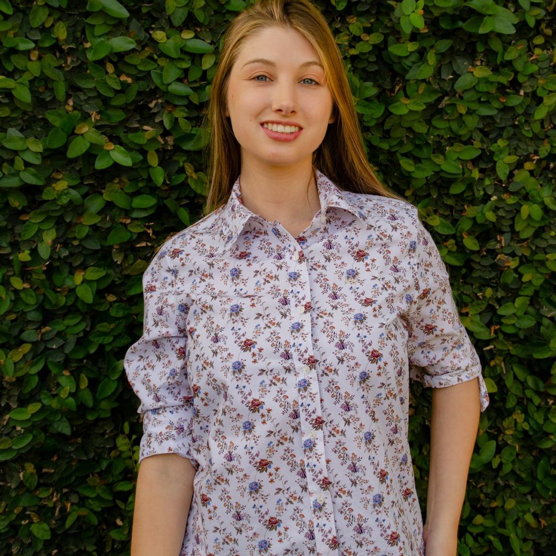 camisa-manga-34-flores-azul-bordo-y-violeta-2174